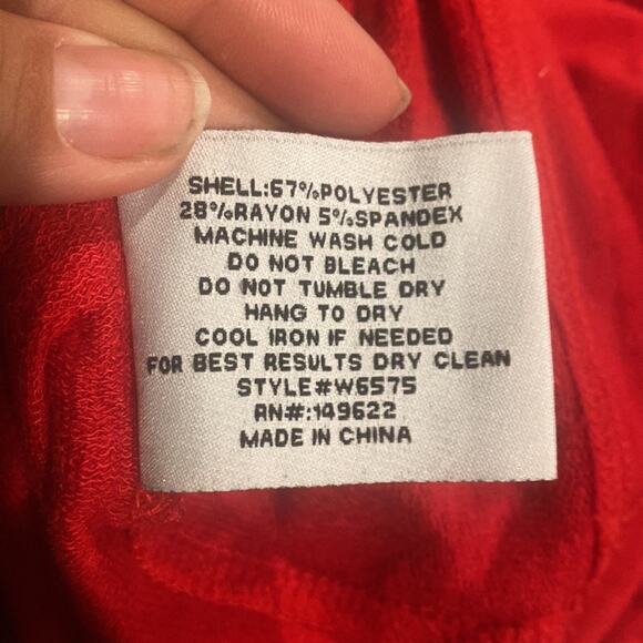 Walter Baker Sandrine Dress, Scarlet Red Cut Out XL - Picture 6 of 6